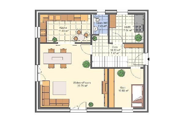 Krüppelwalmdachhaus Rubin 300